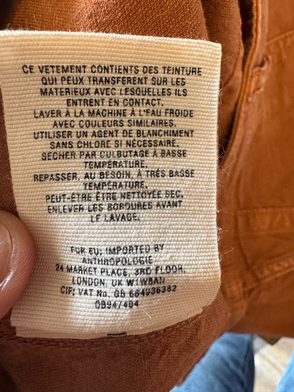 Anthropologie The Wanderer Pants in Burnt Sienna Sz 30 - Picture 13 of 13
